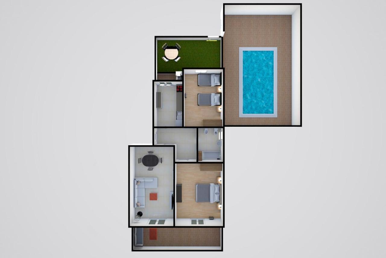 Marta Apartment - Balcony, Patio, Pool Ferrel  Exteriör bild